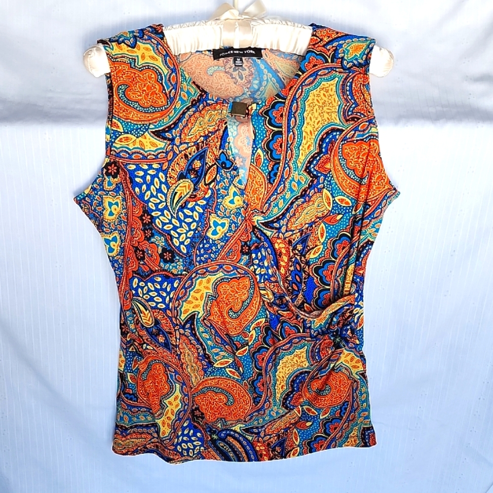 Jones of New York muli-colored blouse